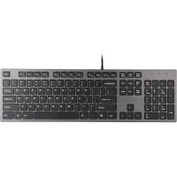 Клавиатура A4 KV-300H серый/черный USB slim