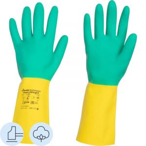 Перчатки резиновые Vileda Profes латекс/неопр зел/жел рS 120267/174303