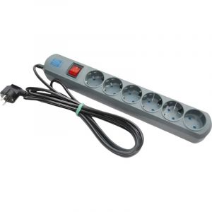 Сетевой фильтр ITP Optima (6/2м/16А/400Дж/серый)