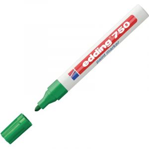 Маркер лаковый EDDING E-750/4 зеленый 2-4мм, мет. корп