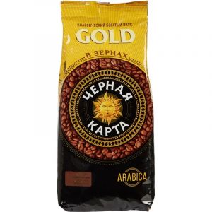 Кофе Черная Карта Gold в зернах, 1кг