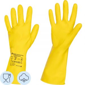 Перчатки резиновые ViledaProfesКонтракт латекс желт рS 101016/174321,ПС