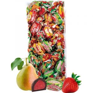 Конфеты шоколадные Кремлина Микс цукаты (клуб.,груша,манго,апельсин), 1кг