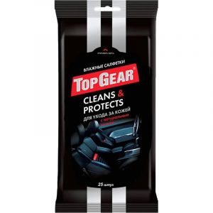 Салфетки влажные для авто  Top Gear №25