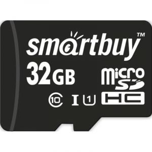 Карта памяти SmartBuy microSDHC 32Gb UHS-I Cl10 +ад, SB32GBSDCL10-01