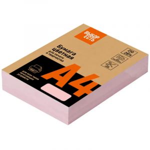 Бумага цветная Выбор есть (А4,80г,розовая пастель) пачка 500л