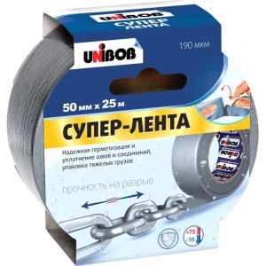 Клейкая лента армированная , 50мм х 25м, Серая
