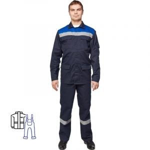 Костюм рабочий летний муж л05-КПК син/вас (р.60-62) 170-176 (Арсенал-СП)
