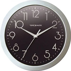 Часы настенные Troyka 11170182 круг плав.ход пластик