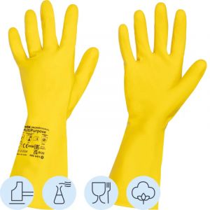 Перчатки резиновые Vileda Profes латекс желтый рS 100758/174369,ПС