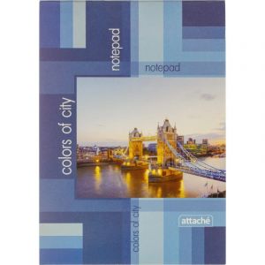 Блокнот на склейке А6 60л. ПЕЙЗАЖ  АТТАСНЕ 8с5 клет.100шт./у