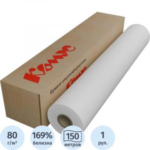 Бумага широкоформатная Bright white 80г 841ммх150м 76мм