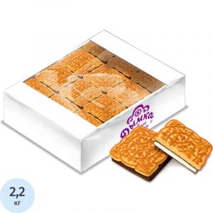 Печенье Дымка Царское чаепитие с суфле глазированное,2,2кг