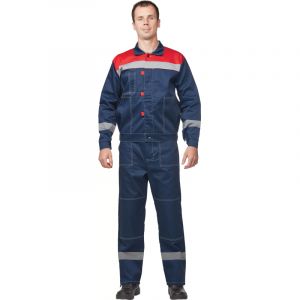 Костюм летний муж. л20-КБР син/красн (р.44-46) 182-188 (Арсенал-СП)