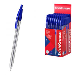 Ручка шариковая автоматическая ErichKrause R-301 Matic Classic 1.0, цвет чернил синий