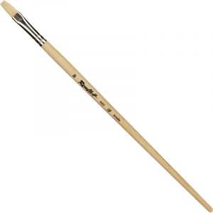 Кисть художеств. Roubloff щетина,жесткая,плоская,№10 длинн.ручка,ЖЩ2-10,02Б