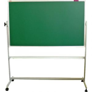 Доска меловая магнитная зеленая Attache Twist 100х150 вращ.мобильн РФ-Корея