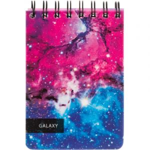 Блокнот 120л,А6,Space Galaxy,белый