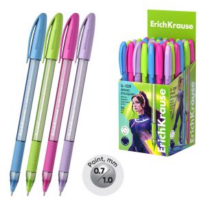 Ручка шариковая ErichKrause U-109 Stick&Grip Spring 0.7, Ultra Glide Technology, цвет чернил синий