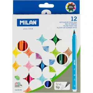 Фломастеры 12цв Milan, 80158