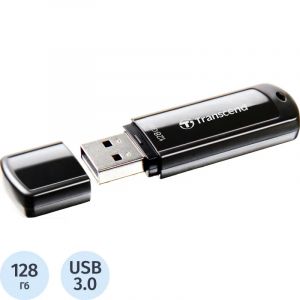 Флеш-память Transcend JetFlash 700, 128Gb, USB 3.1 G1, чер, TS128GJF700