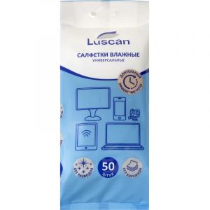 Салфетки универс Luscan, пакет, 50 шт, XXL, 150х180