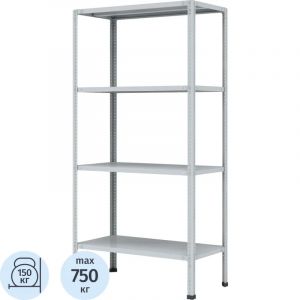 Стеллаж металлический P_МС-264 с 4-мя полками 1000х600х2000