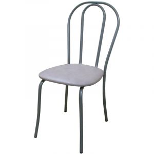 Стул для столовых UD_Вереск СМ7/6-05 карк сереб.металл, к/з серый К-03