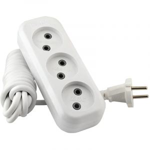 Удлинитель LUX У3-О-03 3 входа 3м без заземления, 250В, 10А