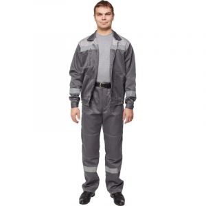 Костюм летний муж. л22-КБР т.сер./св.сер (р.60-62) 170-176