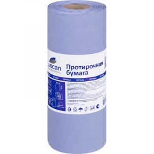 Бумага протирочная Luscan Prof 2сл 200лx1рул/уп 52м голубая