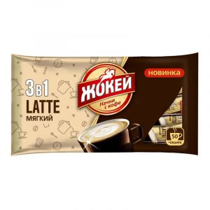 Кофе Жокей Мягкий 3 в 1 раств. 50 пак/уп, 1299-08