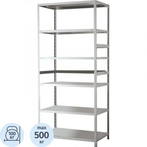 Стеллаж металлический MS Standart 220/100x40/6 полок