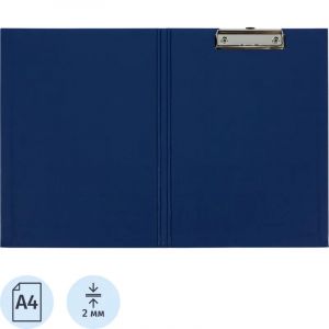 Папка-планшет д/бумаг Attache A4 синий с верхней створкой