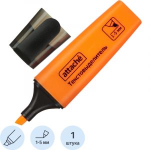 Маркер текстовыделитель Attache Colored 1-5мм оранжевый