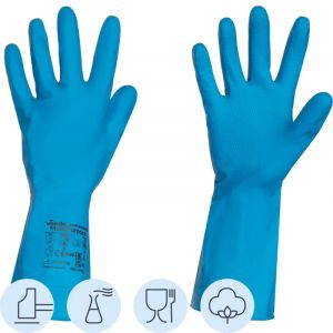 Перчатки резиновые Vileda Profes латекс синий рM 100753/174353,ПС