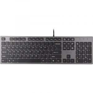 Клавиатура A4 KV-300H серый/черный USB slim