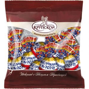 Конфеты шоколадные Великий клоун,200г