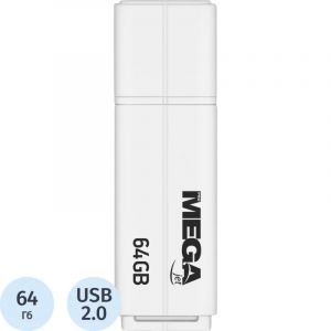 Флеш-память ProMega jet, 64Gb, USB 2.0, бел, PJ-FD-64GB-White