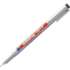 Маркер для глянц.поверх. EDDING E-151/1 F черный 0,6мм стираемый