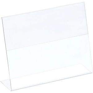 Ценникодержатель настольный д/инф. L-образный 90x70мм, горизонт.,20шт/уп.