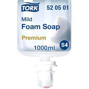 Картридж с жидким мылом Tork S4 1л пенное мягкое прозр.520501 для арт.33068