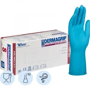 Перчатки мед.смотров. латекс.,нестер.,н/о, Dermagrip High Risk(S) 25 пар,ПС
