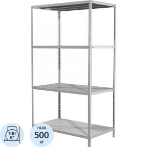 Стеллаж металлический MS Standart 185/100x50/4 полки