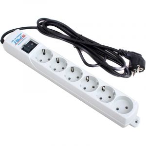 Сетевой фильтр PILOT-S (6/7м/10А/80Дж/белый)