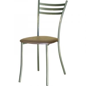 Стул для столовых UD_Флоренция СМ7/1-02 карк.серебр.метал.к/з-беж. К-009