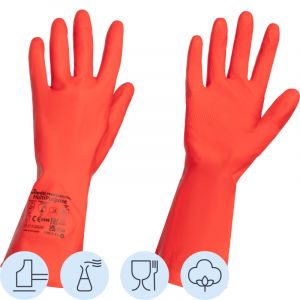 Перчатки резиновые Vileda Profes латекс красный рL 100751/174345,ПС