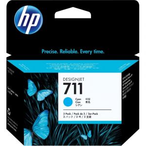 Картридж струйный HP 711 CZ134A гол. для DgnJ T120/520 (3шт/уп)