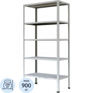Стеллаж металлический P_МС-265/900 усиленный с 5-ю полками 1000х600х2000