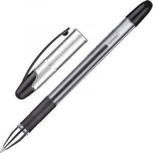 Ручка гелевая неавтомат. Attache Gelios-020 черный стерж, 0,5 мм,манж